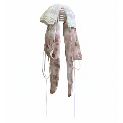 Elegant Pink Floral Claw Clip