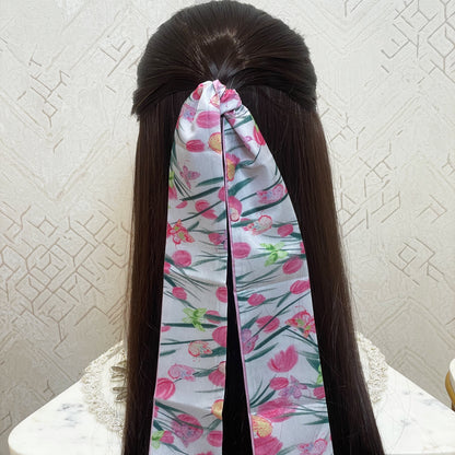 Printed Soft Tie Scarves and Hair Bands