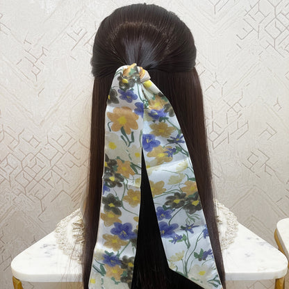 Printed Soft Tie Scarves and Hair Bands