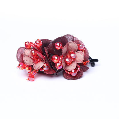 Crystal & Floral Embellished Hair Clips (Single)