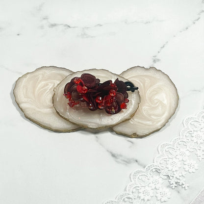 Crystal & Floral Embellished Hair Clips (Single)