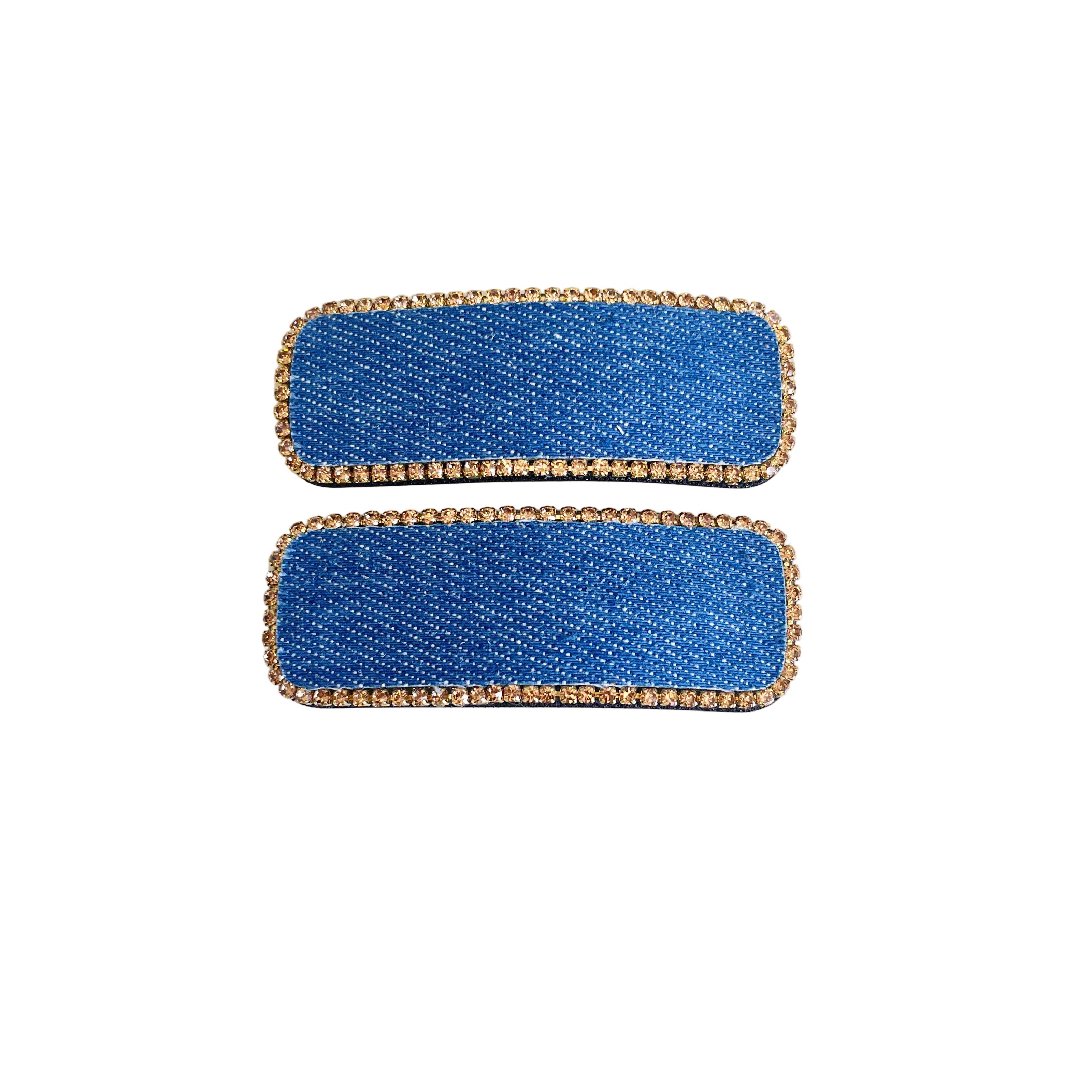 Studded Light Blue Denim Clip (Tic Tac)