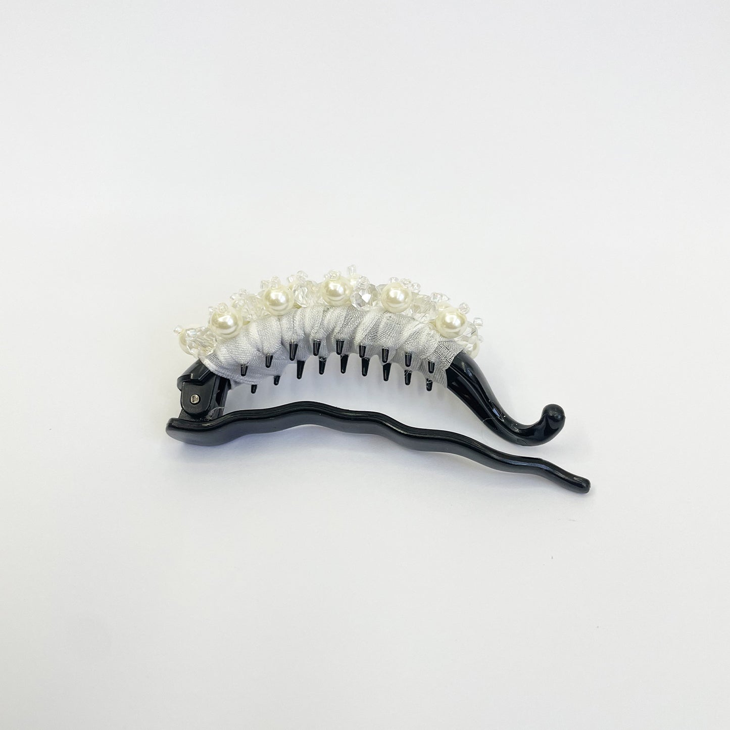 Crystal Embellished Hair Clip with Beads (Single)