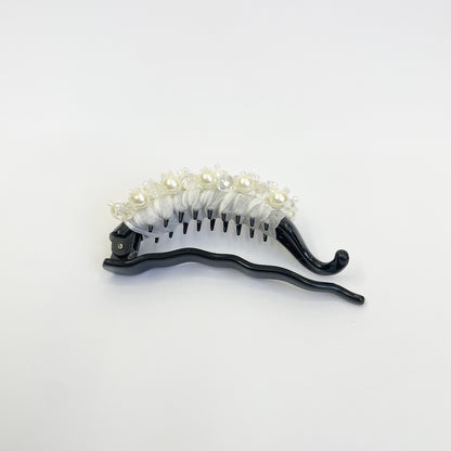 Crystal Embellished Hair Clip with Beads (Single)