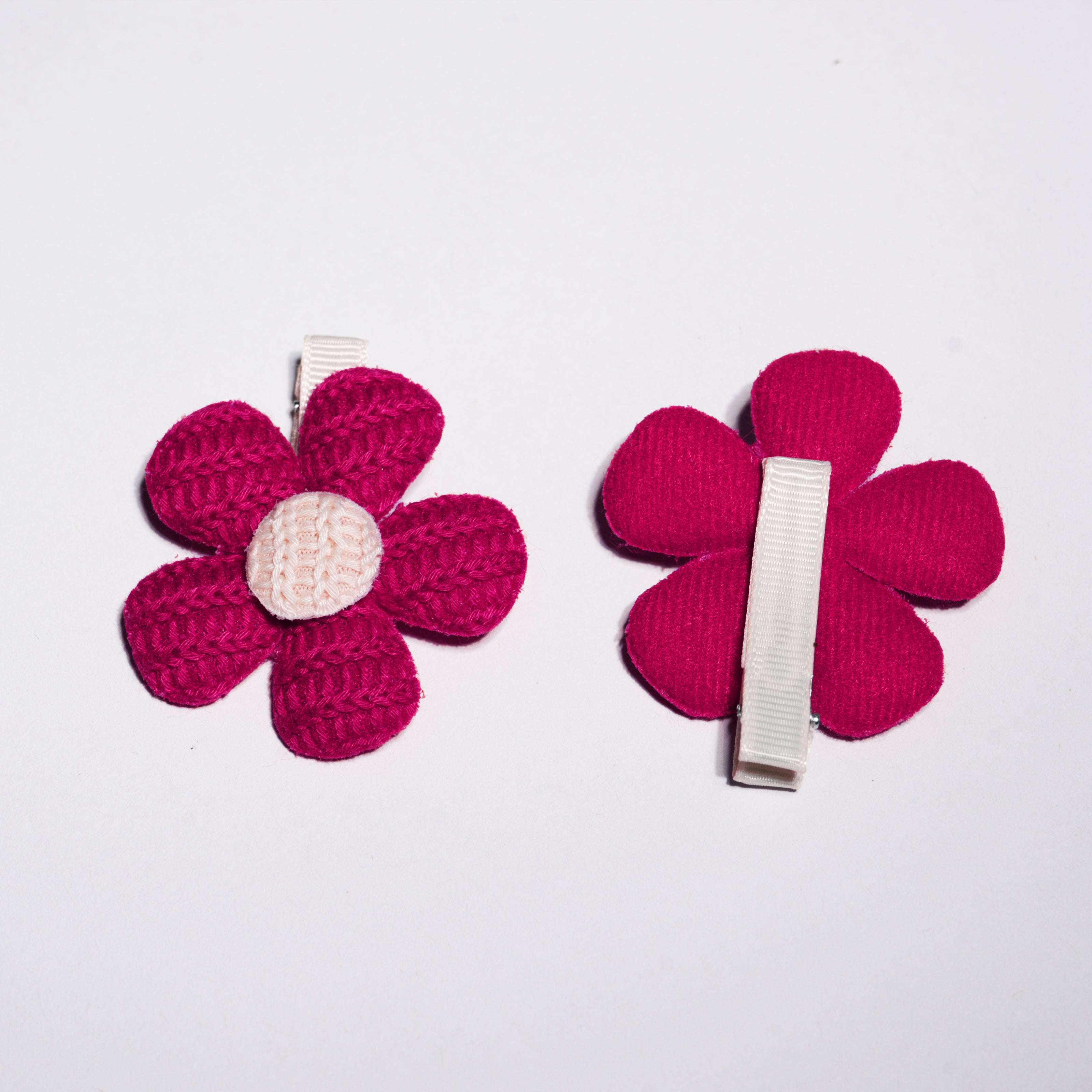 Crochet Floral Hair Pins