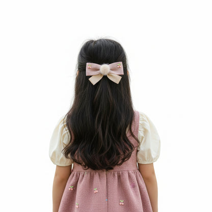 Trendy Bow with Pom Pom