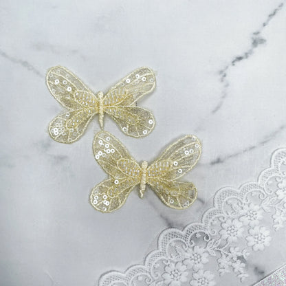 Elegant Butterfly Hair Pins with Bow