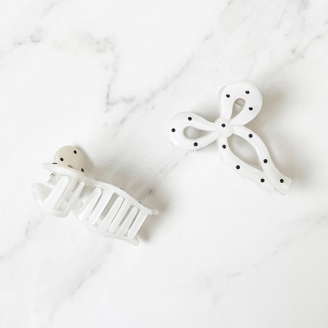 Bow Hair Claw Clips (Pack of 4)