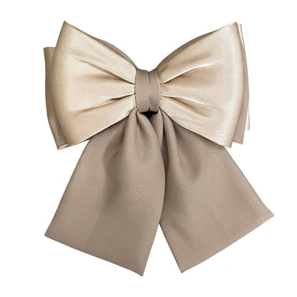 Georgette and Satin Bow Clips (Golden)