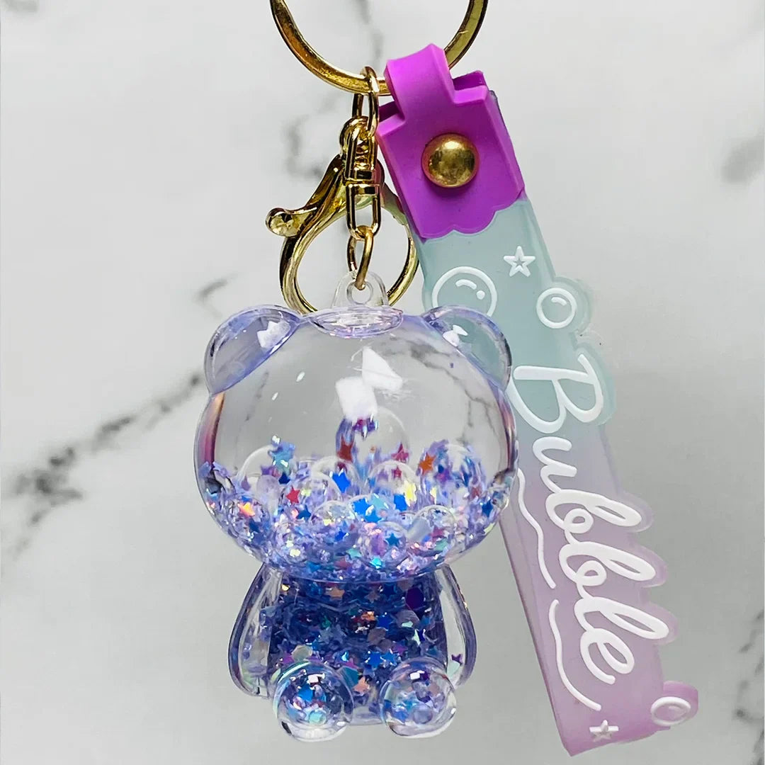 Fancy key chains liquid filled