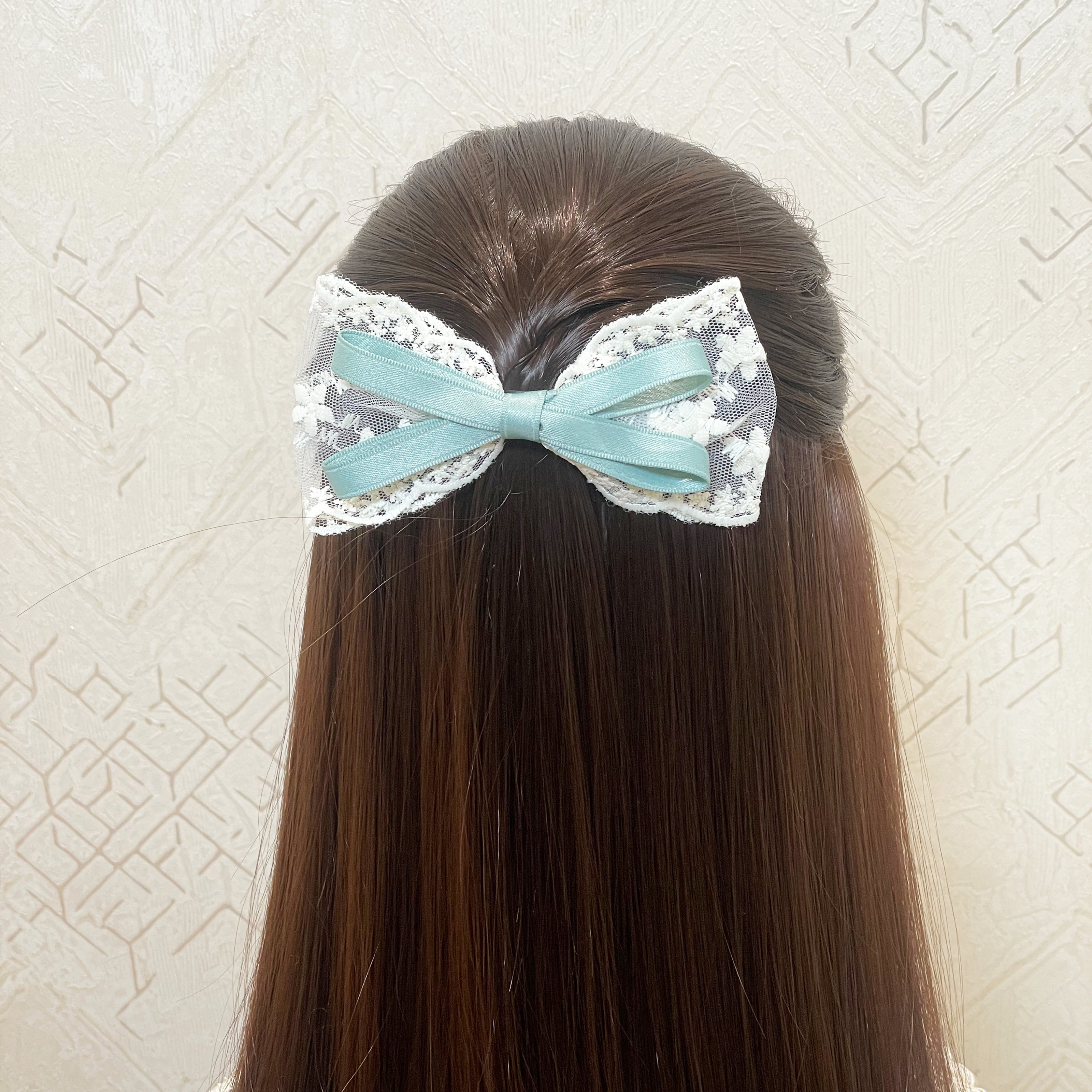 Lacy Bows with Ribbon