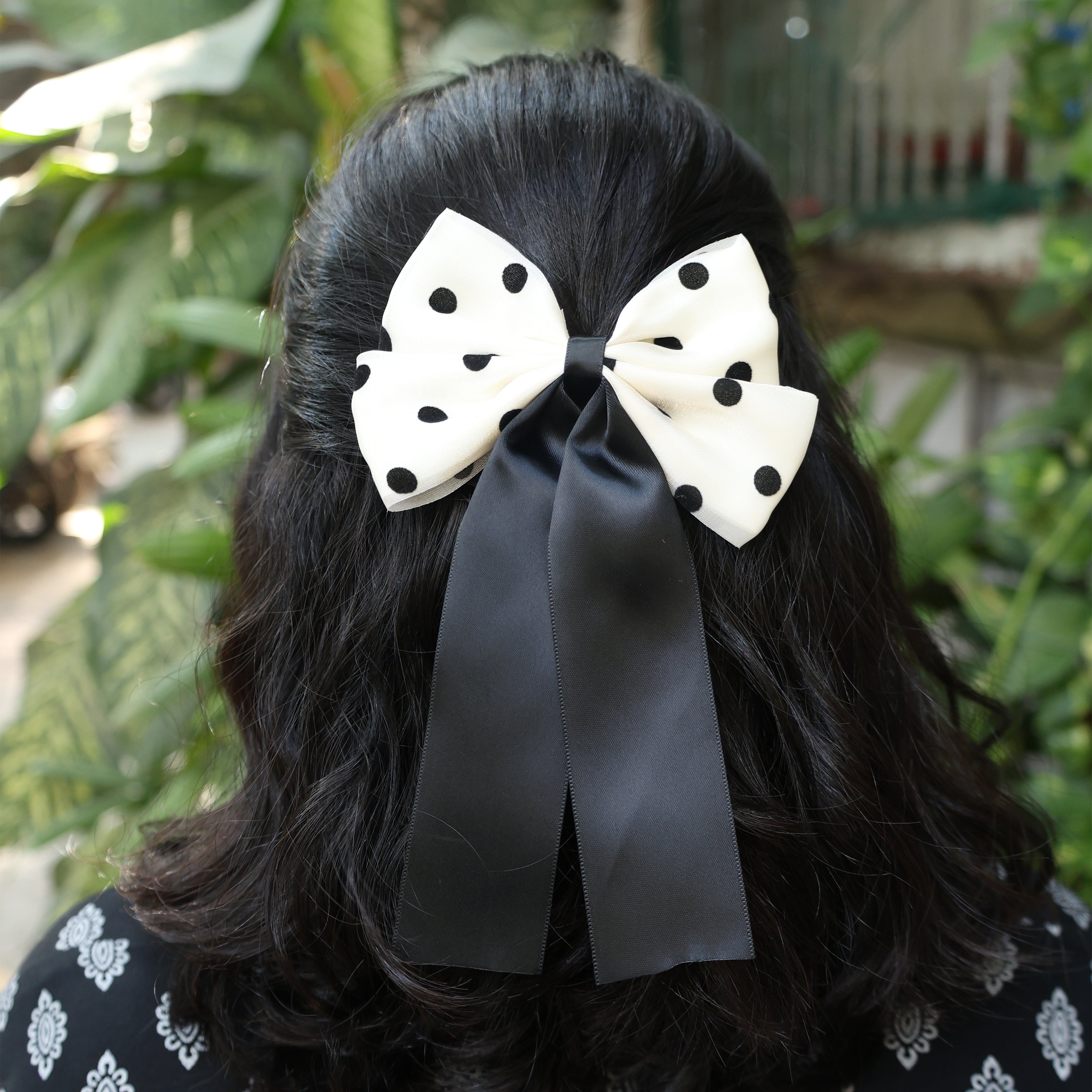 Polka Dot Bow Clips
