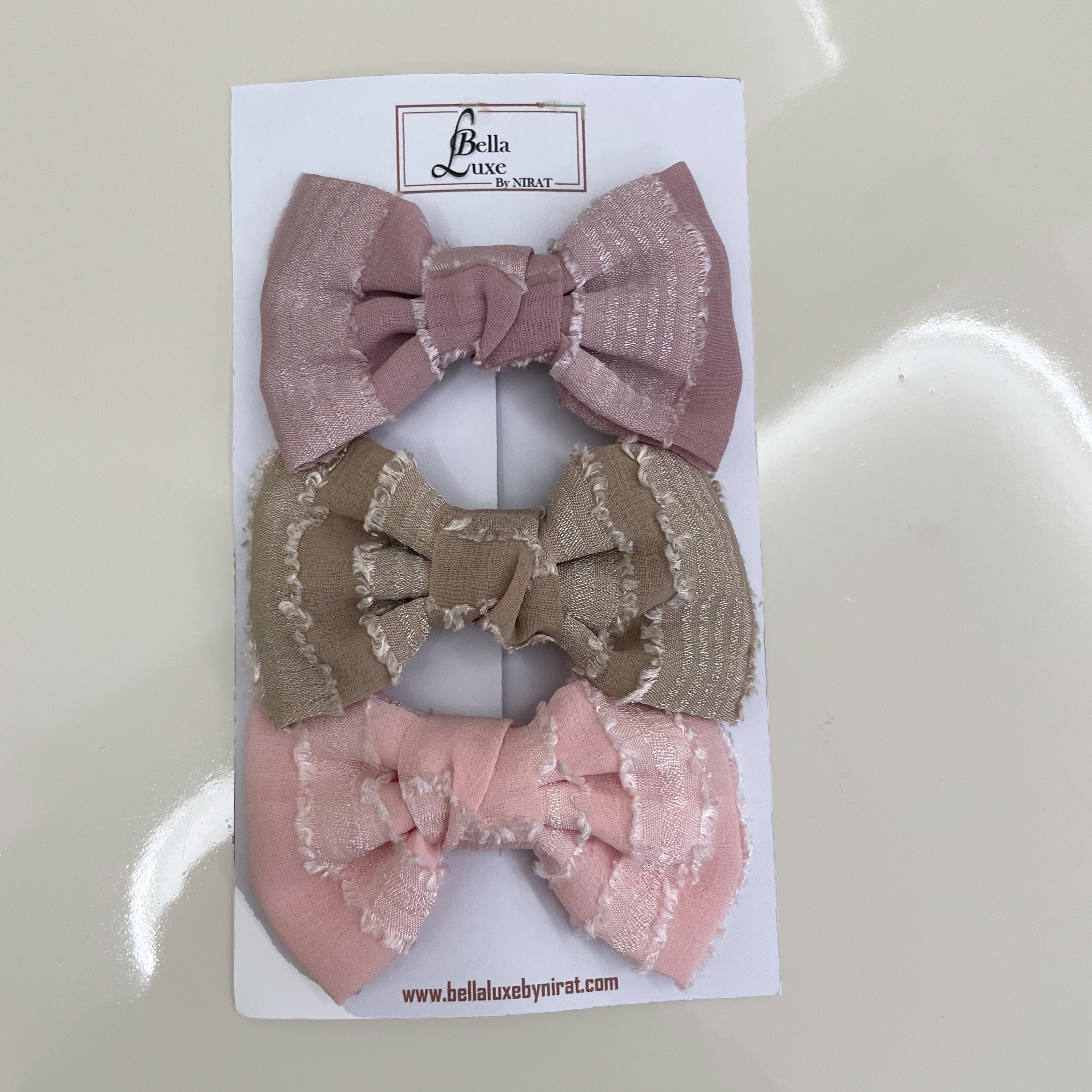Georgette Bow Clips (Pack of 3)